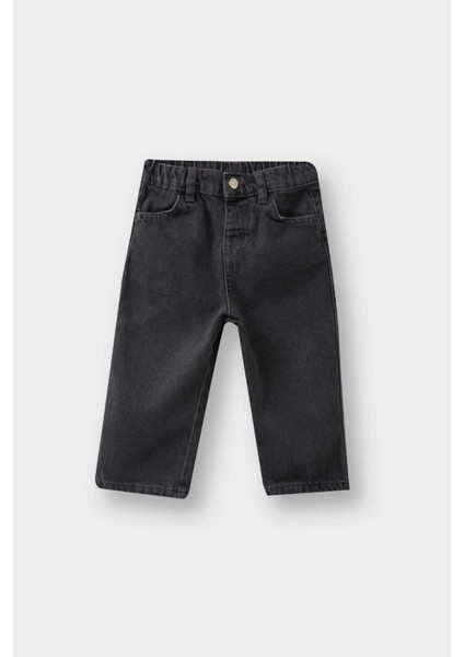 Erkek Bebek Beli Lastikli Jean Pantolon F5364A525AU