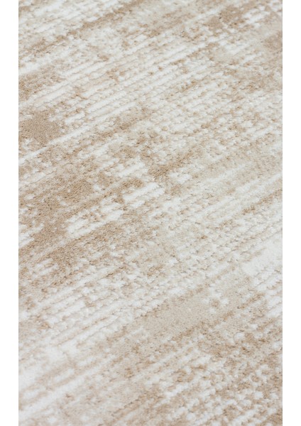 Bej Modern Etnik Desenli Akrilik Hav Vermeyen Leke Tutmayan Kolay Temizlenen Yumuşak Makine Salon Yolluk Mutfak Halı indirimleri