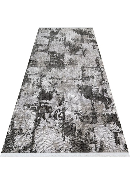 Nawanshahr Modern Gri Akrilik Dikdörtgen Modern Desenli Akrilik Hav Vermeyen Leke Tutmayan Kolay Temizlenen Yumuşak Makine Salon Yolluk Mutfak Halı indirimleri
