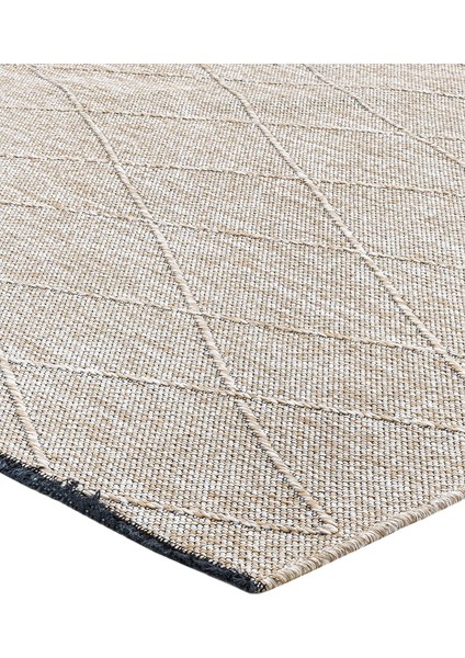 Reflection Geometrik Bej Polyester Dikdörtgen Modern Desenli Akrilik Hav Vermeyen Leke Tutmayan Kolay Temizlenen Yumuşak Makine Salon Yolluk Mutfak Halı fırsatları