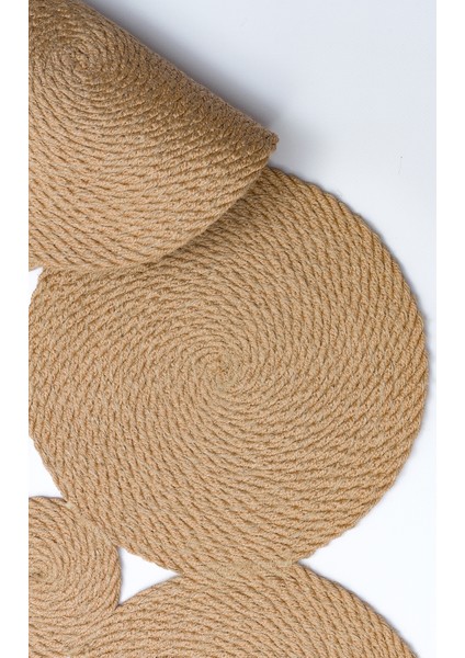 Bej Geometrik Etnik Modern Desenli Pamuk Jüt Halı fiyatları