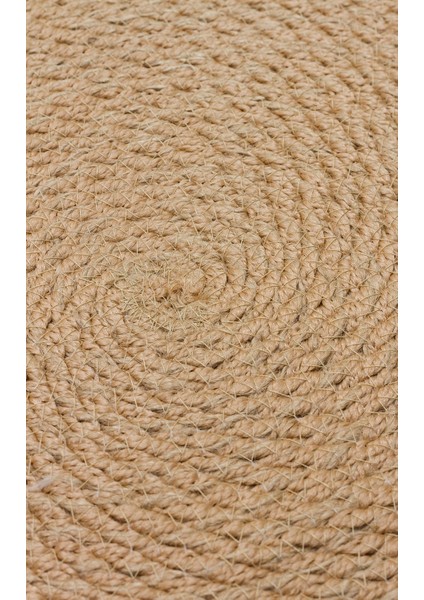 Bej Geometrik Etnik Modern Desenli Pamuk Jüt Halı fırsatları