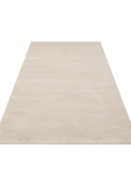 Bej Shaggy Etnik Modern Desenli Pamuk Hav Vermeyen Leke Tutmayan Kolay Temizlenen Yumuşak Makine Salon Yolluk Mutfak Halı