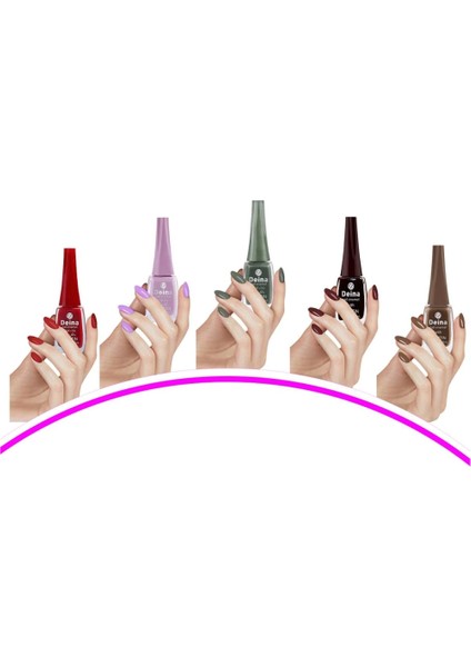 5 Adet Keratinli Besleyici Oje 14 ml SET13