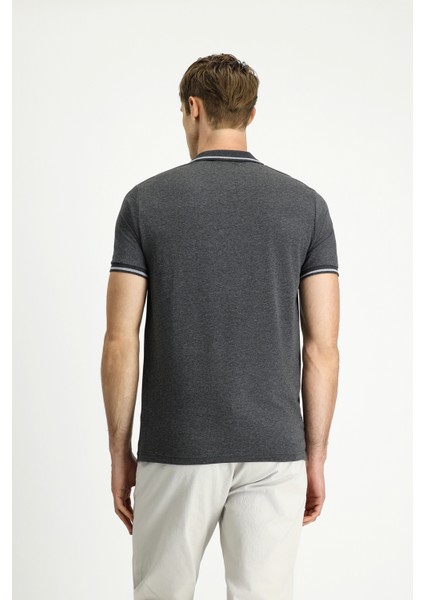 Polo Yaka Slim Fit Dar Kesim Nakışlı Süprem Pamuklu Tişört indirimleri