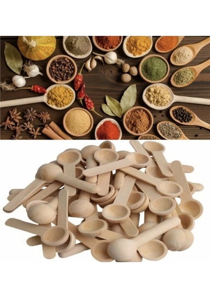 Bambu Baharat ve Reçel Kaşığı 6 Adet