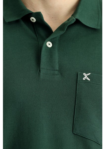 Cepli Polo Yaka Regular Fit Nakışlı Pamuk Tişört indirimleri