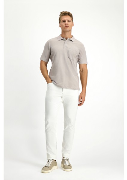 Cepli Polo Yaka Regular Fit Nakışlı Pamuk Tişört fiyatları