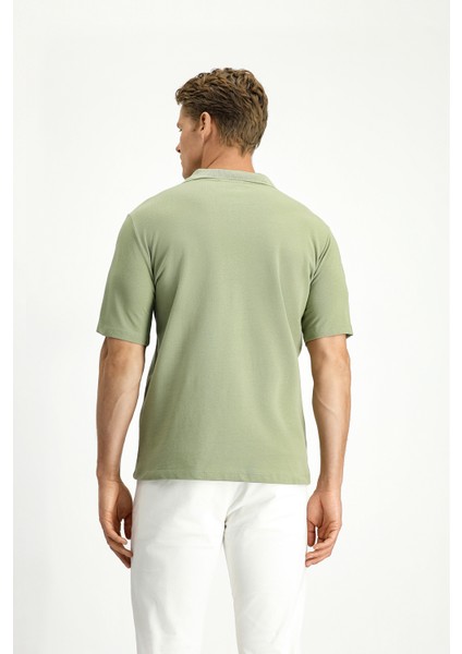 Cepli Polo Yaka Regular Fit Nakışlı Pamuk Tişört fırsatları