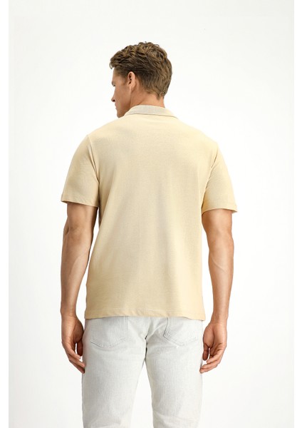 Cepli Polo Yaka Regular Fit Nakışlı Pamuk Tişört indirimleri