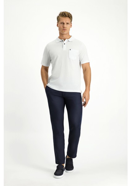 Cepli Polo Yaka Regular Fit Nakışlı Pamuk Tişört fiyatları