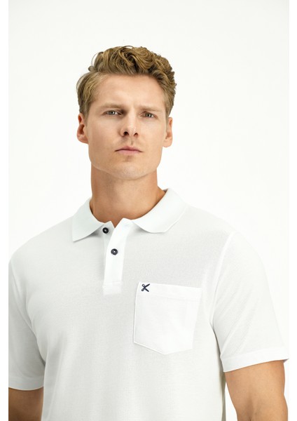 Cepli Polo Yaka Regular Fit Nakışlı Pamuk Tişört modelleri