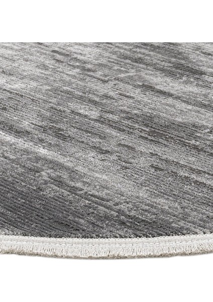 Luxor Geçişli Antrasit Mikrofiber Oval Modern Desenli Akrilik Hav Vermeyen Leke Tutmayan Kolay Temizlenen Yumuşak Makine Salon Yolluk Mutfak Halı fiyatları