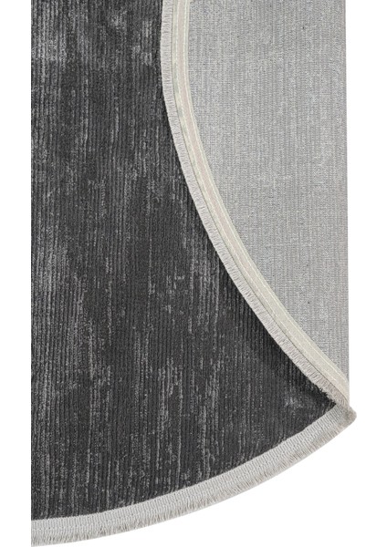 Luxor Geçişli Antrasit Mikrofiber Oval Modern Desenli Akrilik Hav Vermeyen Leke Tutmayan Kolay Temizlenen Yumuşak Makine Salon Yolluk Mutfak Halı fırsatları