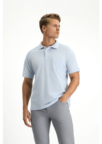 Cepli Polo Yaka Regular Fit Nakışlı Pamuk Tişört