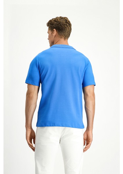 Cepli Polo Yaka Regular Fit Nakışlı Pamuk Tişört fırsatları