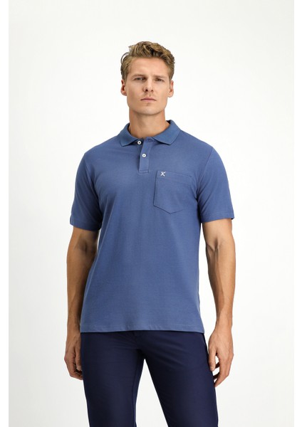 Cepli Polo Yaka Regular Fit Nakışlı Pamuk Tişört fırsatları