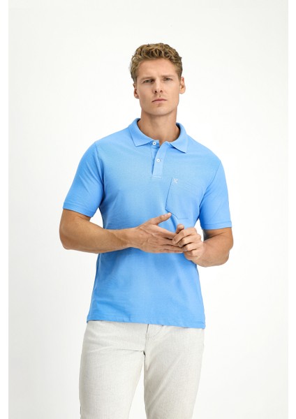 Cepli Polo Yaka Regular Fit Nakışlı Pamuk Tişört fiyatları