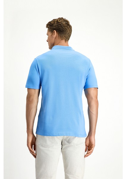 Cepli Polo Yaka Regular Fit Nakışlı Pamuk Tişört fırsatları