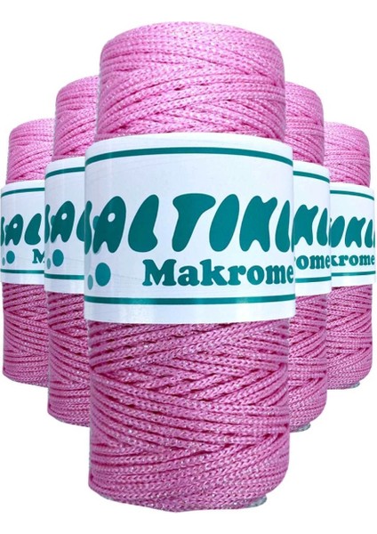 5 Adet Polyester Simli Makrome Ipi SS-1545