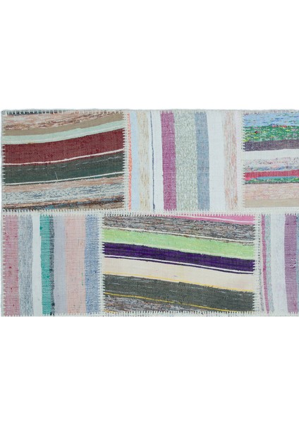 Iskece Bej Patchwork Yün Modern Desenli Yün Hav Toz Vermez Leke Tutmayan Salon Yolluk Mutfak El Dokuma Halı indirimleri