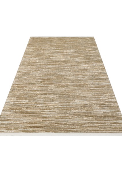 Bej Modern Etnik Desenli Poliproplen Hav Vermeyen Leke Tutmayan Kolay Temizlenen Yumuşak Makine Salon Yolluk Mutfak Halı