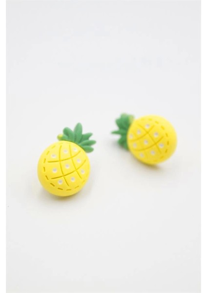 Ananas Hamur Küpe - Çok Renkli fiyatları