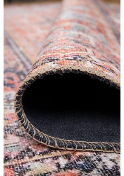 Leicester Klasik Kırmızı Polyester Dikdörtgen Modern Desenli Pamuk Makinada Yıkanabilir Hav Toz Vermez Leke Tutmayan Kaymaz Taban Dijital Makine Baskı Salon Yolluk Mutfak Halı modelleri