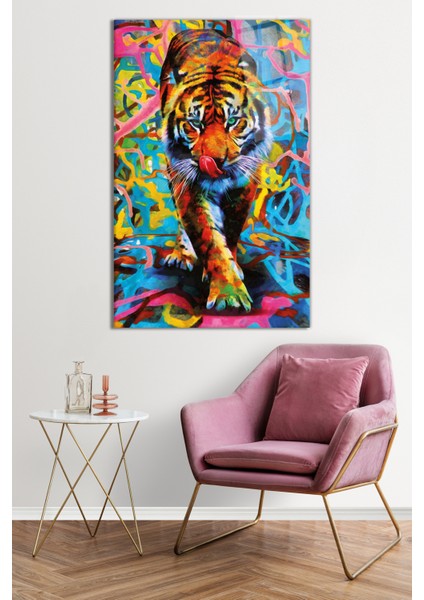 Rengarenk Renkli Kaplan Cam Tablo, Darbelere Dayanıklı Kırılmaz Cam, Hediyelik fiyatları