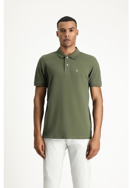 Polo Yaka Slim Fit Dar Kesim Nakışlı Pamuk Tişört modelleri