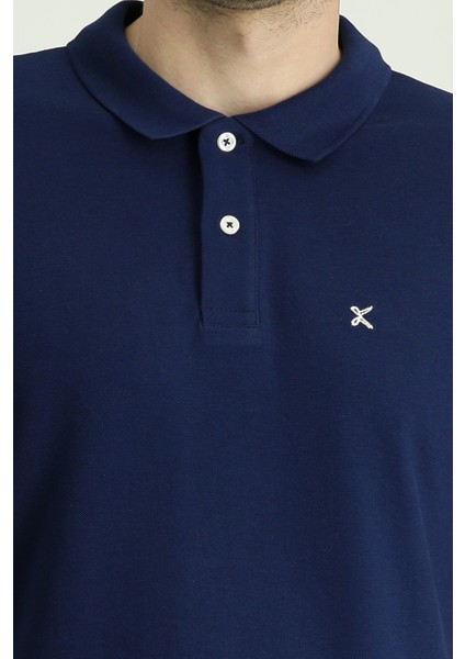 Polo Yaka Slim Fit Dar Kesim Nakışlı Pamuk Tişört indirimleri