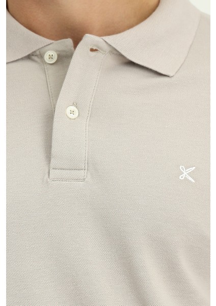 Polo Yaka Slim Fit Dar Kesim Nakışlı Pamuk Tişört indirimleri