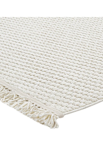 Celestial Çizgili Krem Mikrofiber Dikdörtgen Modern Desenli Akrilik Hav Vermeyen Leke Tutmayan Kolay Temizlenen Yumuşak Makine Salon Yolluk Mutfak Halı fırsatları