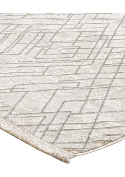 Edena Geometrik Krem Mikrofiber Dikdörtgen Modern Desenli Akrilik Hav Vermeyen Leke Tutmayan Kolay Temizlenen Yumuşak Makine Salon Yolluk Mutfak Halı indirimleri