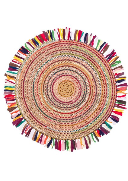 Alexandria Bej Geometrik Etnik Modern Desenli Poliproplen Jüt Halı