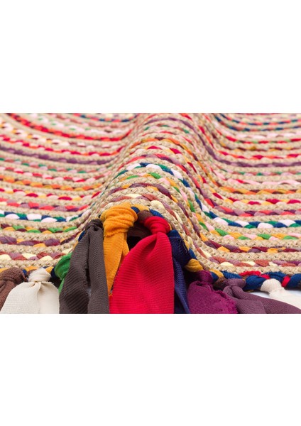 Alexandria Bej Geometrik Etnik Modern Desenli Poliproplen Jüt Halı fırsatları