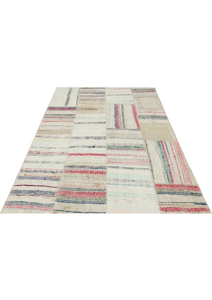 Iskece Bej Patchwork Yün Modern Desenli Yün Hav Toz Vermez Leke Tutmayan Salon Yolluk Mutfak El Dokuma Halı modelleri