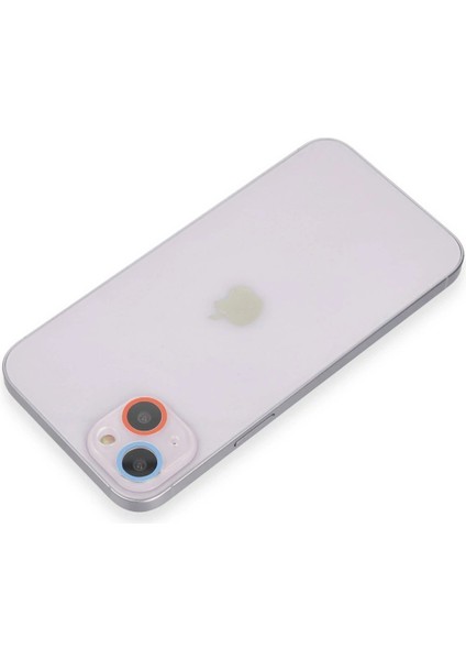 iPhone 13 Renkli Kamera Lens Koruma Cam - Pembe-Mavi - BRNTEK7439-5692 fiyatları