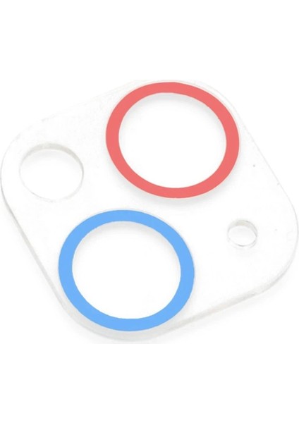 iPhone 13 Renkli Kamera Lens Koruma Cam - Pembe-Mavi - BRNTEK7439-5692 modelleri