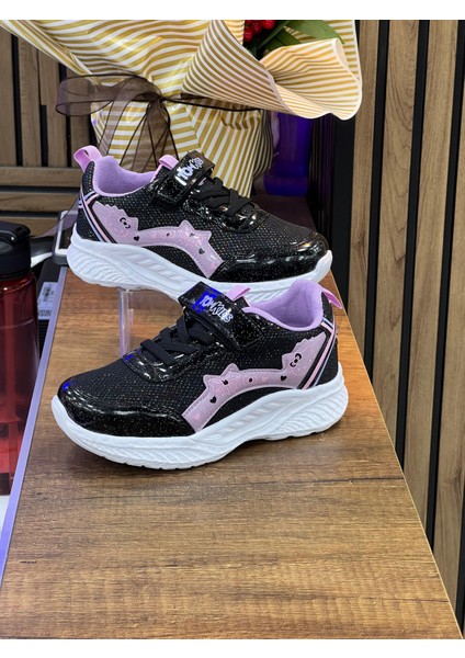 Kız Çocuk Ortopedik Spor Ayakkabı-Siyah-Lila fiyatları