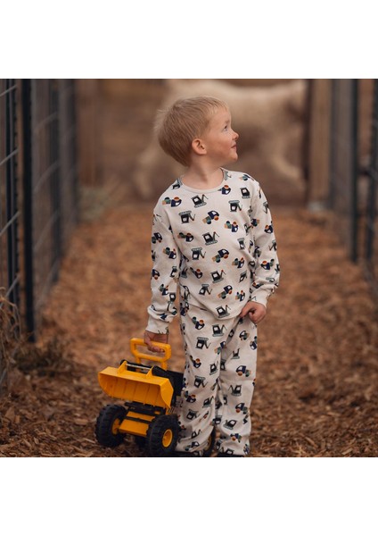 Inşaat Ekibi Uzun Kollu Pijama Takımı