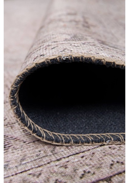 Lichfield Klasik Bej Polyester Daire Modern Desenli Pamuk Makinada Yıkanabilir Hav Toz Vermez Leke Tutmayan Kaymaz Taban Dijital Makine Baskı Salon Yolluk Mutfak Halı modelleri