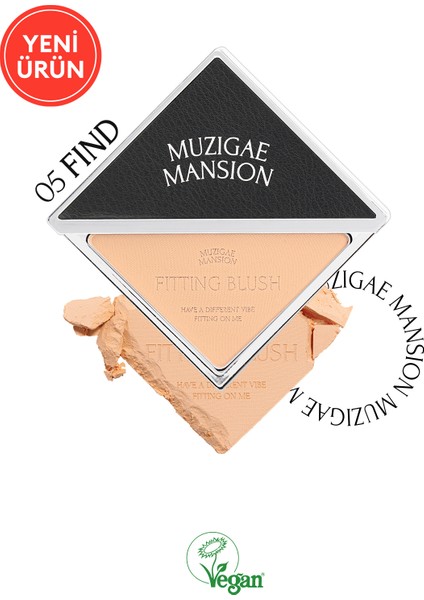 Ciltle Bütünleşen ve Pürüzsüzleştiren, Yumuşak Dokulu Allık Muzıgae Mansıon Fitting Blush (05 Find)