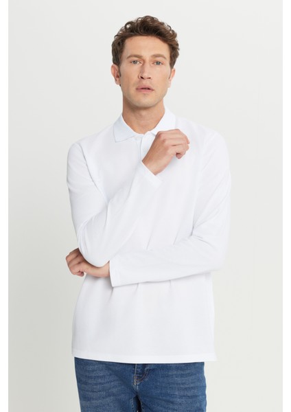 %100 Pamuk Standart Fit Normal Kesim Polo Yaka Sweatshirt modelleri