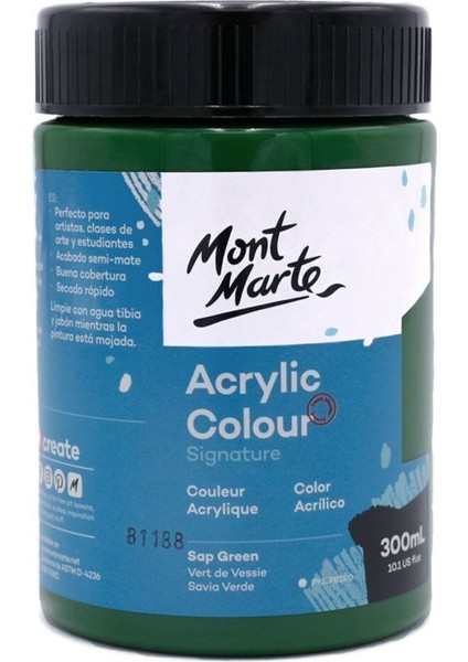 mm Akrilik Renkli Boya Signature 300ML - Sap Green
