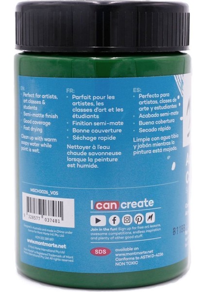 mm Akrilik Renkli Boya Signature 300ML - Sap Green fiyatları