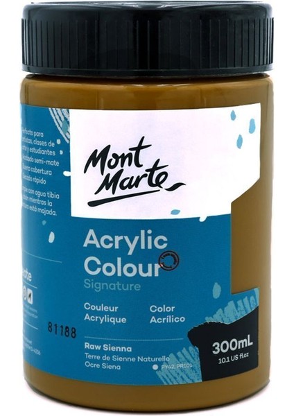 mm Akrilik Renkli Boya Signature 300ML - Raw Sienna