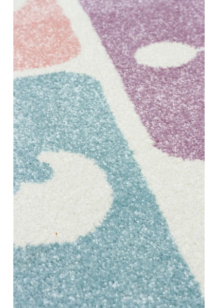 Wolfurt Ekru Figürlü Etnik Modern Desenli Poliproplen Hav Vermeyen Leke Tutmayan Kolay Temizlenen Yumuşak Makine Salon Yolluk Mutfak Halı fırsatları