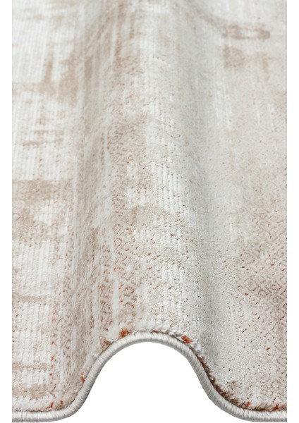 Bej Modern Etnik Desenli Akrilik Hav Vermeyen Leke Tutmayan Kolay Temizlenen Yumuşak Makine Salon Yolluk Mutfak Halı modelleri