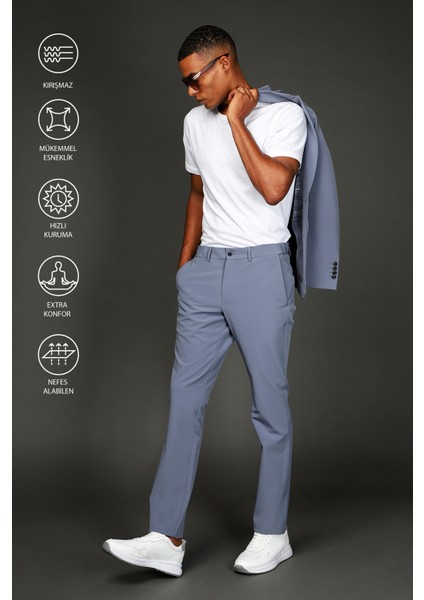 Techno-Line Super Slim Fit Ekstra Dar Kesim Klasik Takım Elbise